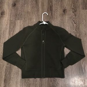 Lululemon Olive Green Bomber Zip Up